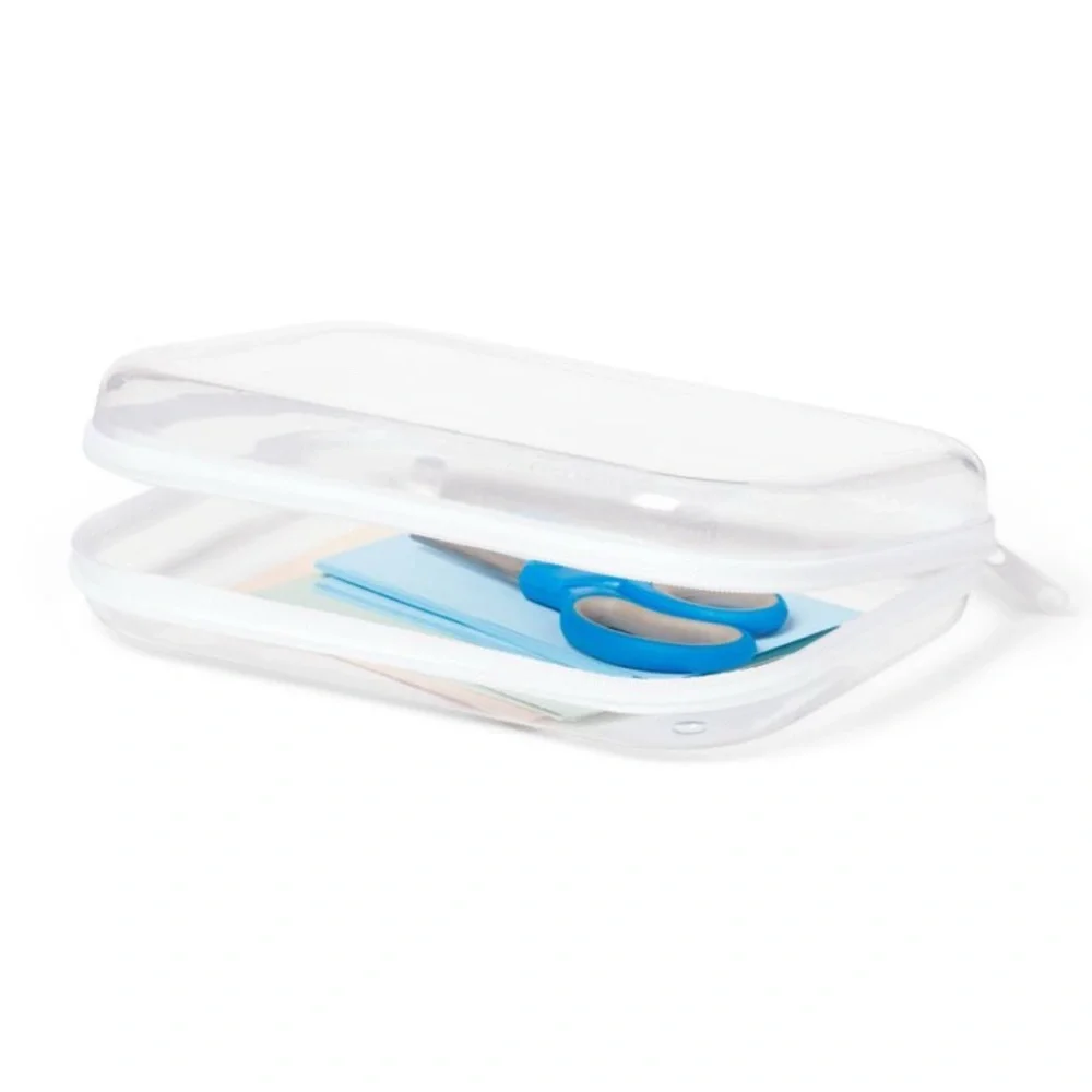 Up & Up clear organizer. Features a teal zipper. Ideal for storing essentials